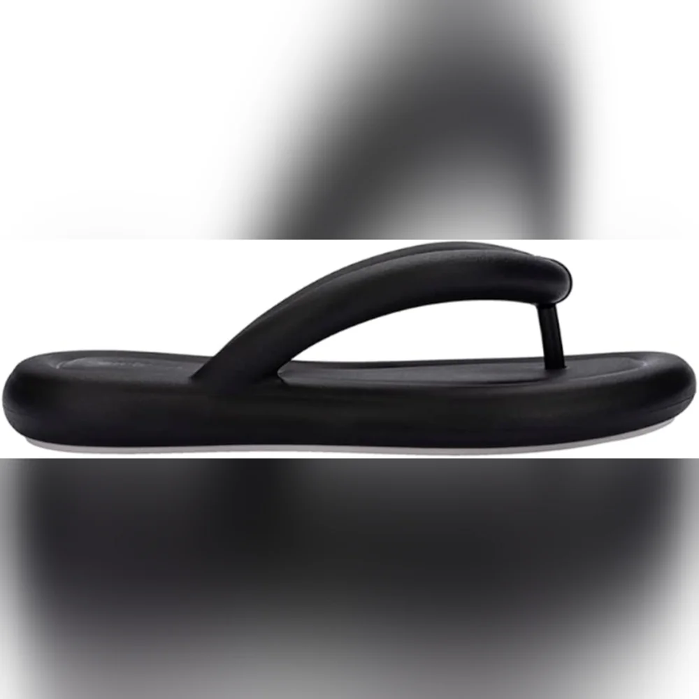 Melissa Black Platform Flip-Flop Sandals - Picture 2 of 6